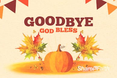 Harvest Party Pumpkin Goodbye Bumper Video
