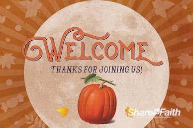 Fall Festival Pumpkin Church Welcome Bumper Video