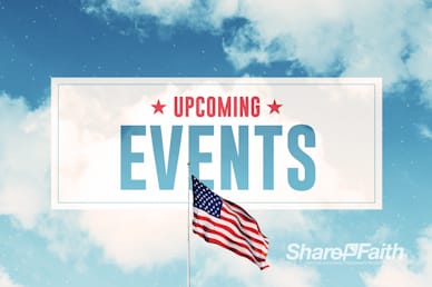 Veterans Day American Flag Announcements Motion Graphic