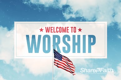 Veterans Day American Flag Welcome Motion Graphic