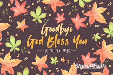 Happy Thanksgiving Holiday Goodbye Motion Loop