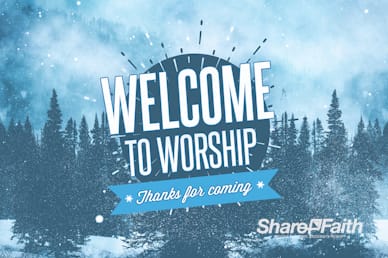 Winter Retreat Snowy Welcome Video Loop