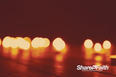Christmas Candle Bokeh Worship Motion Background