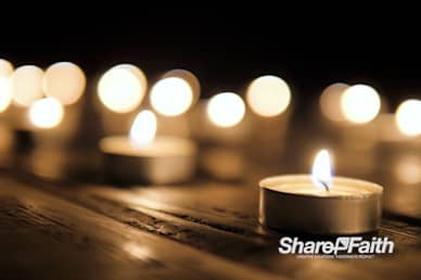 Christmas Candles Worship Motion Background