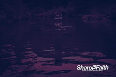 Cross Nature River Motion Background