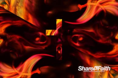 Abstract Galaxy Cross Worship Video Background