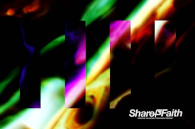 Abstract Galaxy Rainbow Worship Motion Background