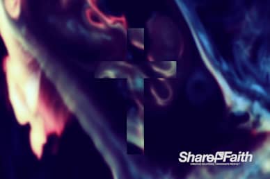 Abstract Galaxy Vapors Cross Worship Video