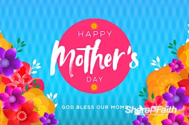 Happy Mother's Day Flowers Motion Graphic
