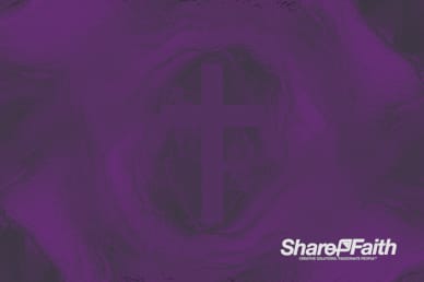 Amethyst Cross Colorful Texture Worship Video