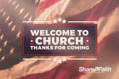 American Flag Memorial Day Welcome Motion Graphic