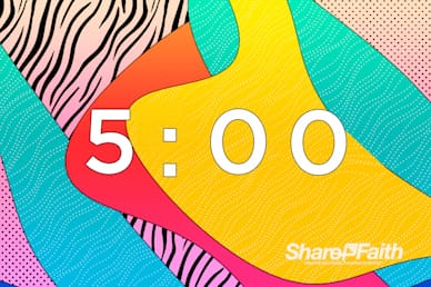 Graduation Sunday Abstract Countdown Timer