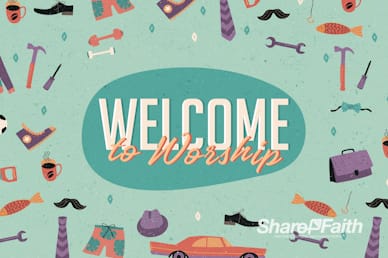 Manly Father's Day Welcome Motion Graphic