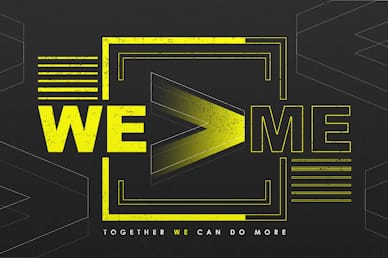 We > Me Together Motion Graphic