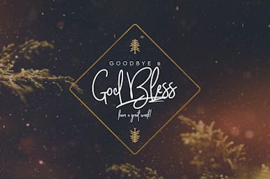Very Merry Christmas Goodbye Church Motion Graphic