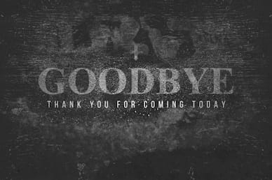 Lent Goodbye Church Motion Graphic
