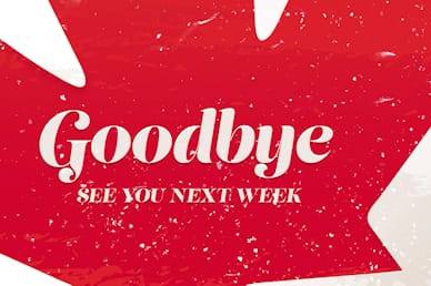 Canada Day Maple Leaf Goodbye Video