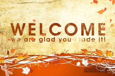 Fall Welcome Christian Video Loop