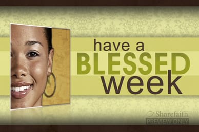 Blessed Week Worship Video Loop