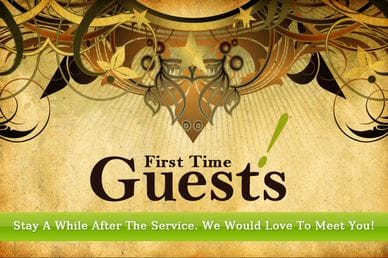 First Time Guests Church Video Loop
