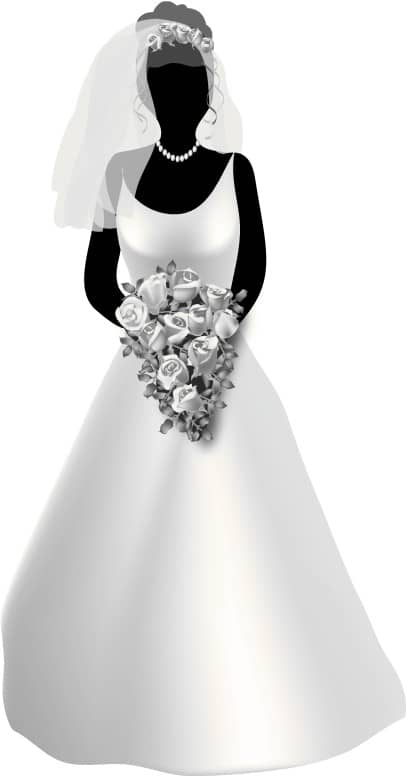 Bride Shown From Front