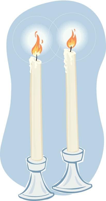 White Altar Candles for Marriage or Peace