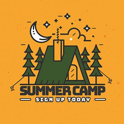 Summer Camp: Social Media Graphics