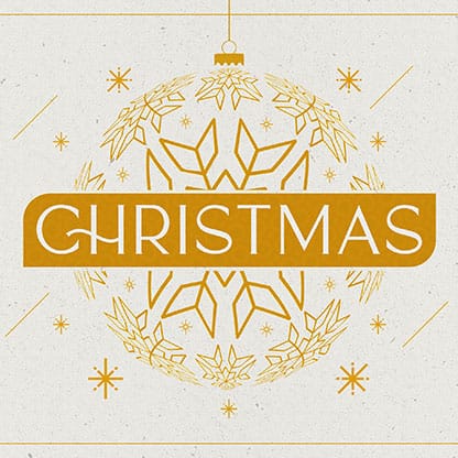 Golden Christmas: Social Media Graphics
