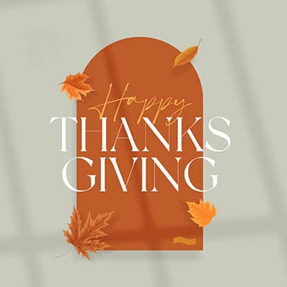 Happy Thanksgiving: Social Media Graphic