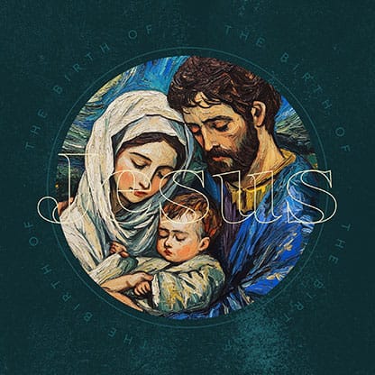 The Birth of Jesus: Social Media Graphics