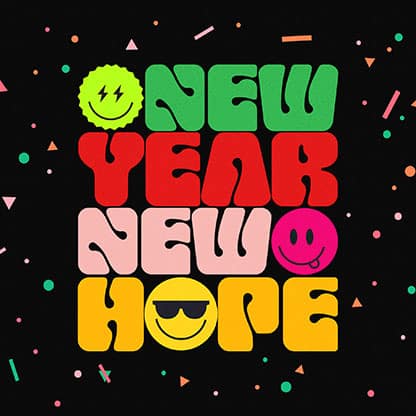 New Year New Hope: Social Media Graphic