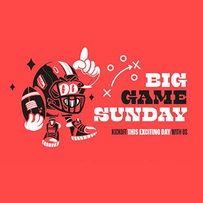 Big Game Sunday: Social Media Graphics