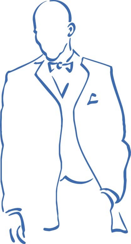 Blue Outline Groom