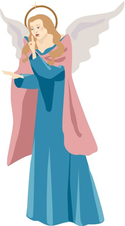 Clipart of Female Angel