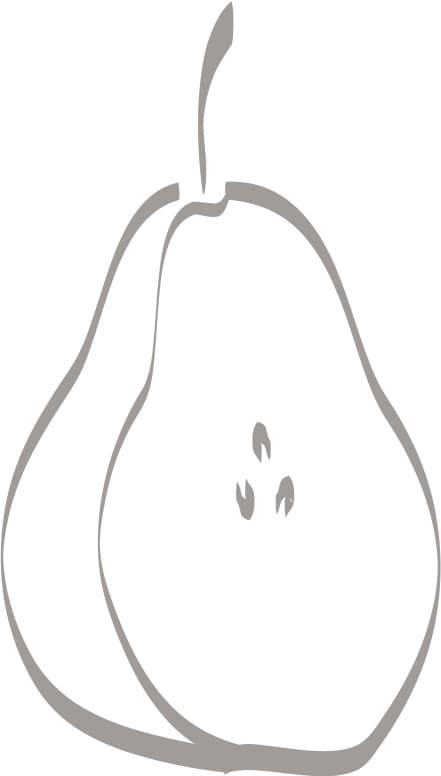 Sliced Pear Decoration