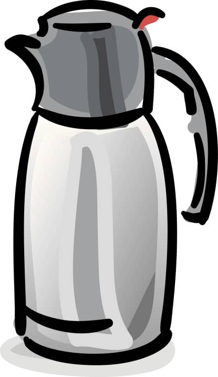 Standing Silver Carafe