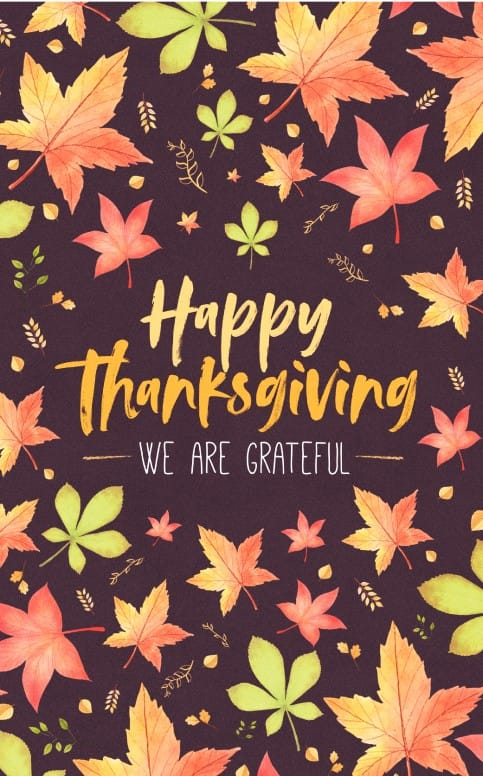 Happy Thanksgiving Holiday Bulletin Cover