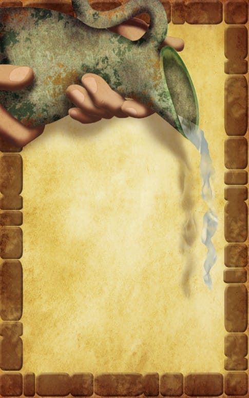 Pouring Pitcher Baptism Bulletin Cover