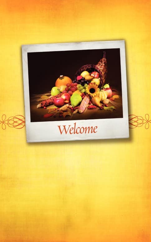 First Thanksgiving Bulletin Cover