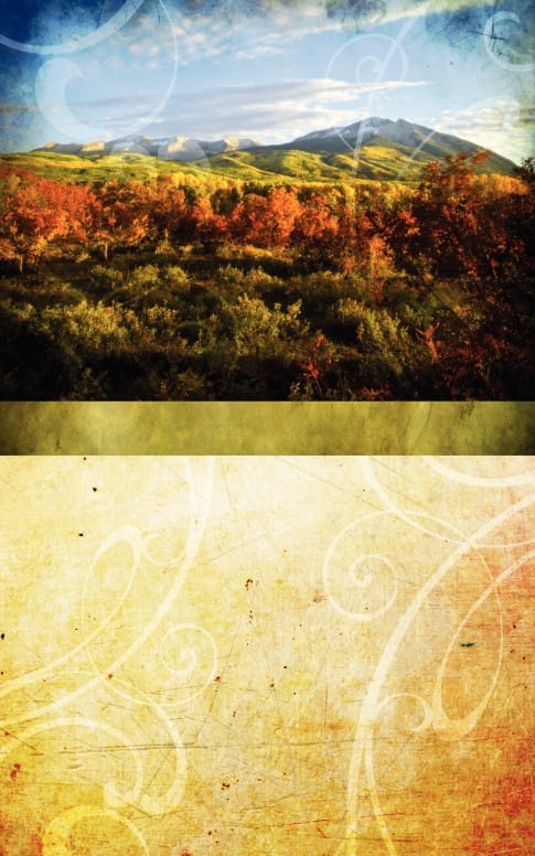 Fall Scenery Bulletin Cover