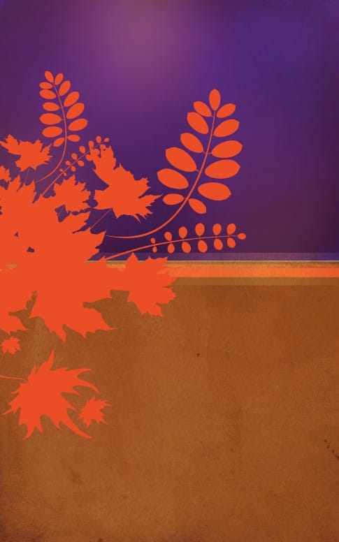 Fall Bible Study Bulletin Cover Template