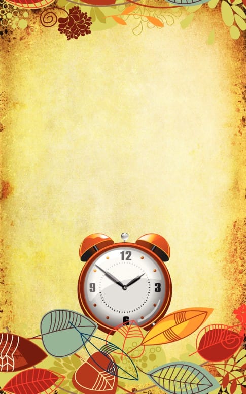 Daylight Savings Time Church Program Template