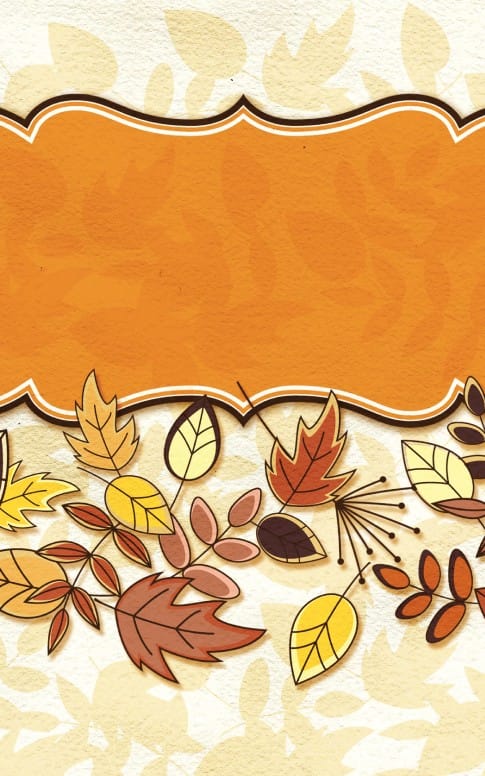 Fall Deco Church Bulletin Cover