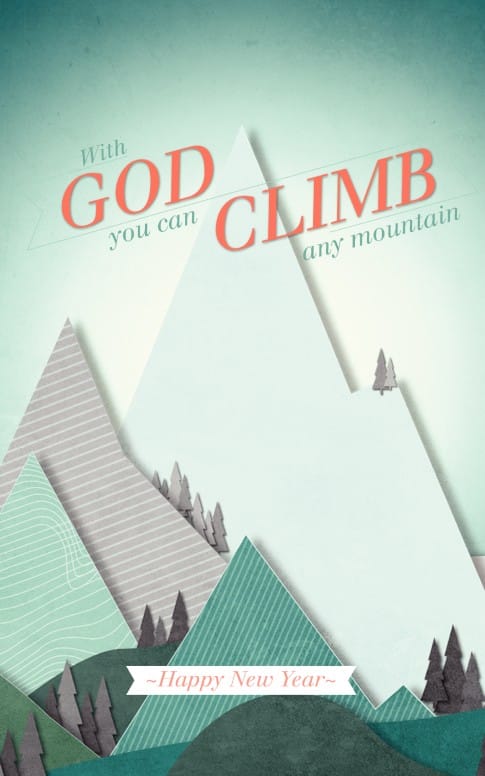 Climb Any Mountain Church Bulletin