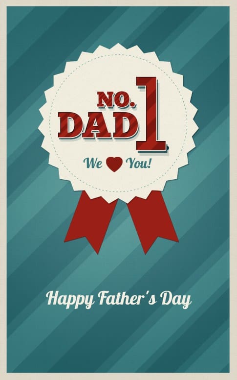 No. 1 Dad Church Bulletin