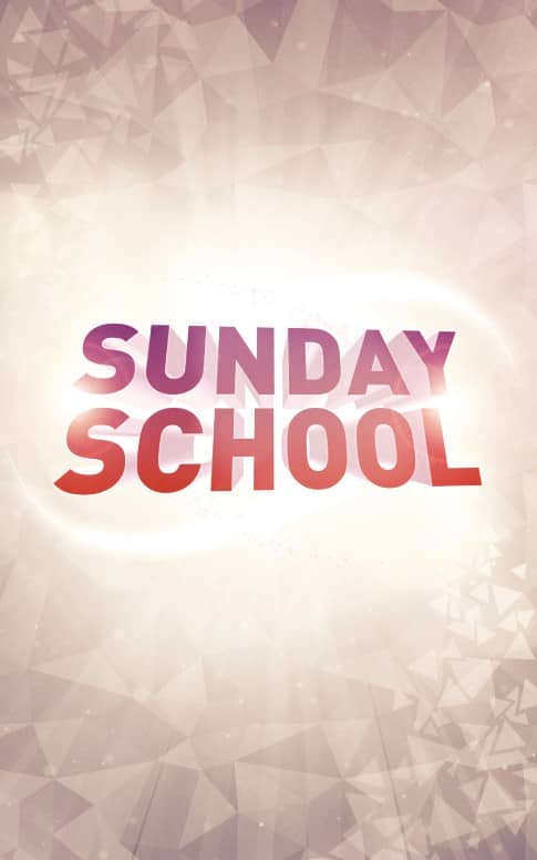 Sunday School Flyer Bulletin Cover for Church