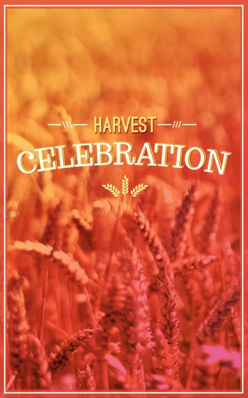 Harvest Celebration Church Program Cover