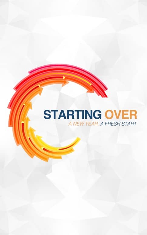 Starting Over New Year Religious Bulletin