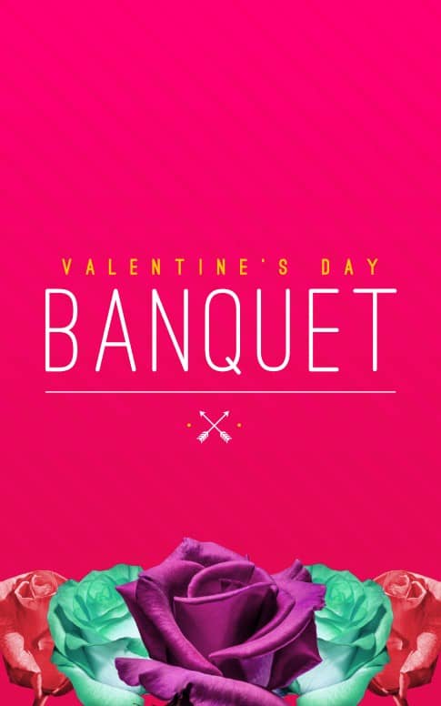 Valentine's Day Banquet Christian Bulletin