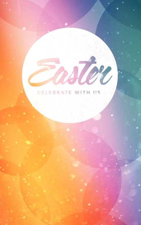 Easter Celebrate With Us Church Bulletin